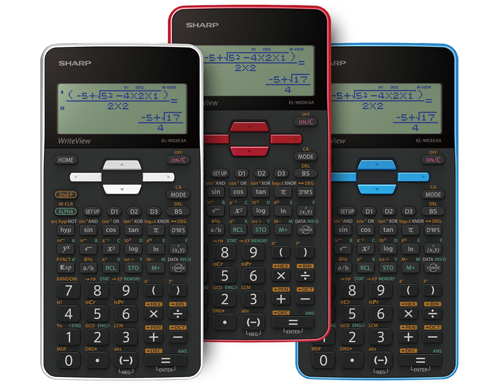 SHARP EL-W535SAB WriteView Scientific Calculator